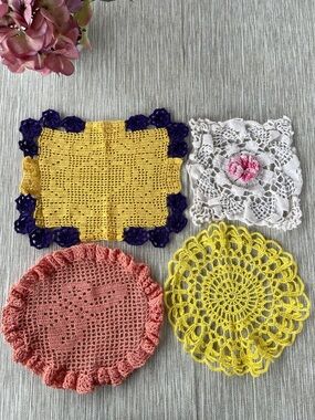 Handmade Crochet Doily Set